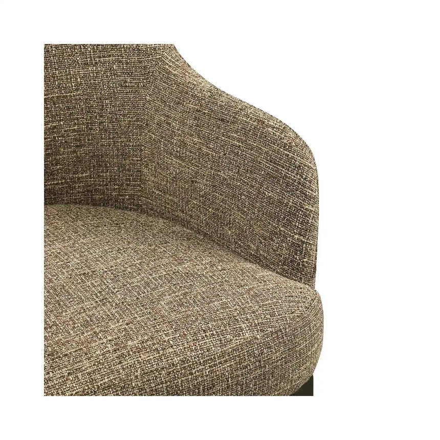 Essstuhl Hadley mit flammhemmendem Bezug in brown tweed, 60x60x81 cm von Richmond Interiors – Bild 7