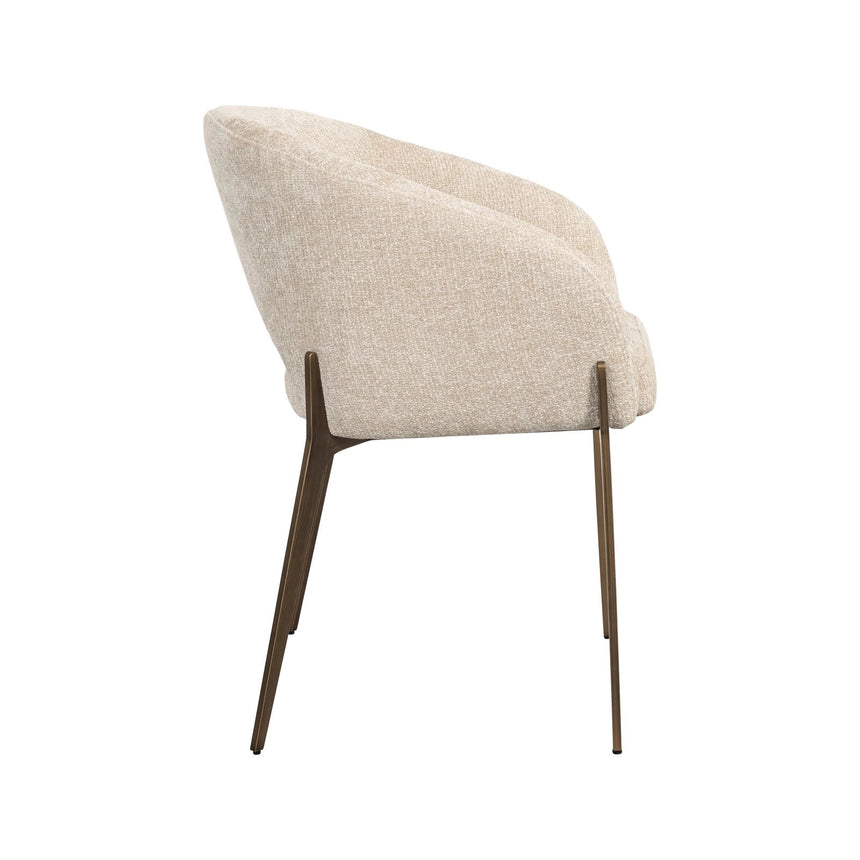 Essstuhl Kenzi in Cream Unicorn oder Cognac Fusion von Richmond Interiors – Bild 3