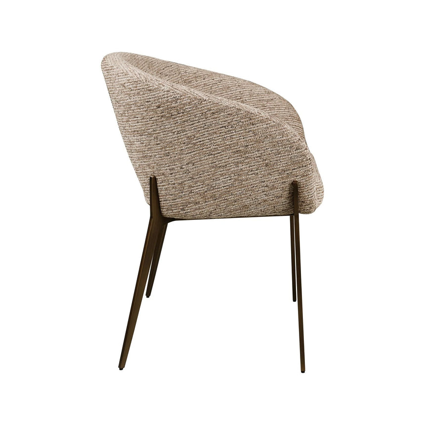 Essstuhl Kenzi in mocca linear von Richmond Interiors – Bild 4