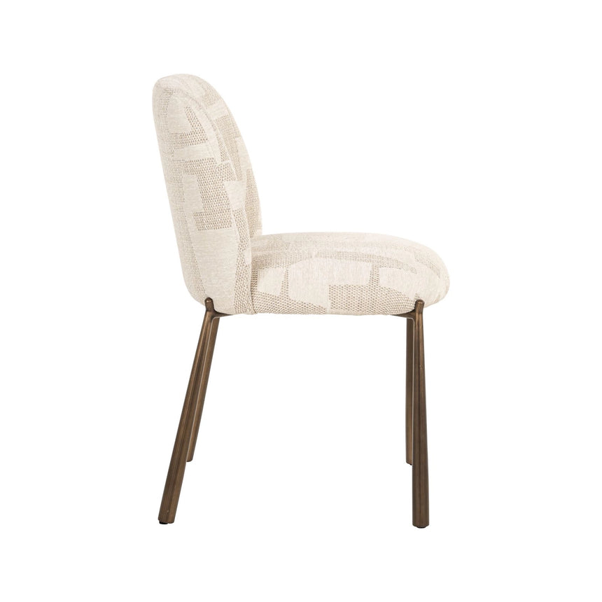 Essstuhl Lana in beige graffic als 2er-Set von Richmond Interiors – Bild 4