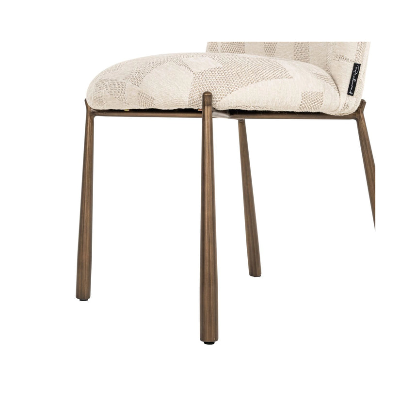 Essstuhl Lana in beige graffic als 2er-Set von Richmond Interiors – Bild 9