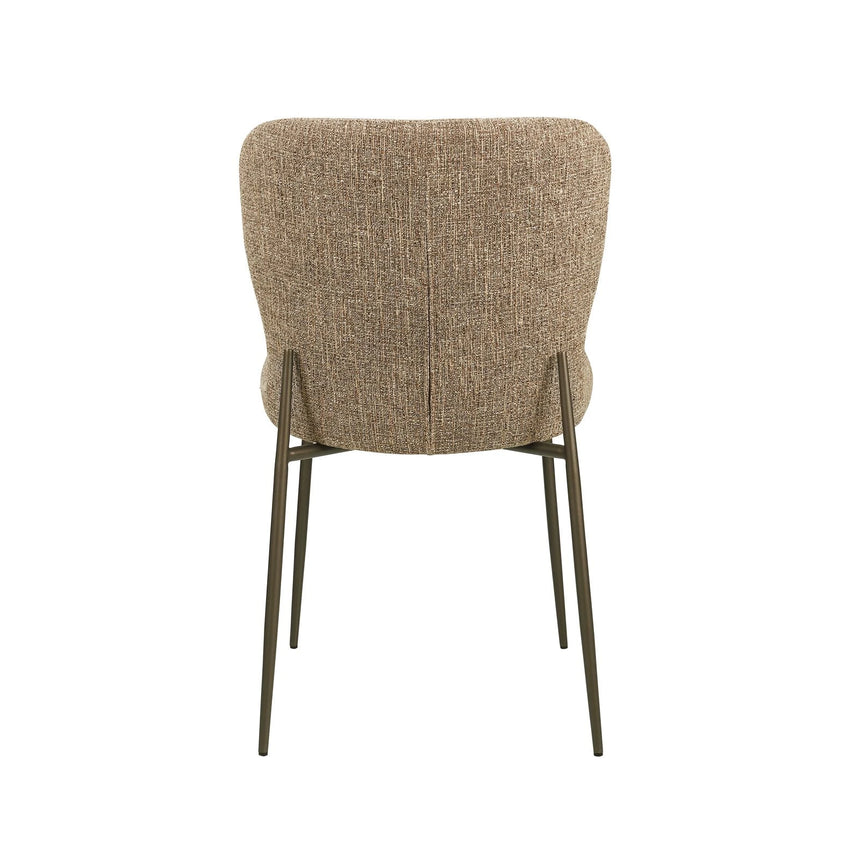 Essstuhl Odarby im 2er-Set mit flammhemmendem Bezug in brown tweed, 51x64x84 cm von Richmond Interiors – Bild 5