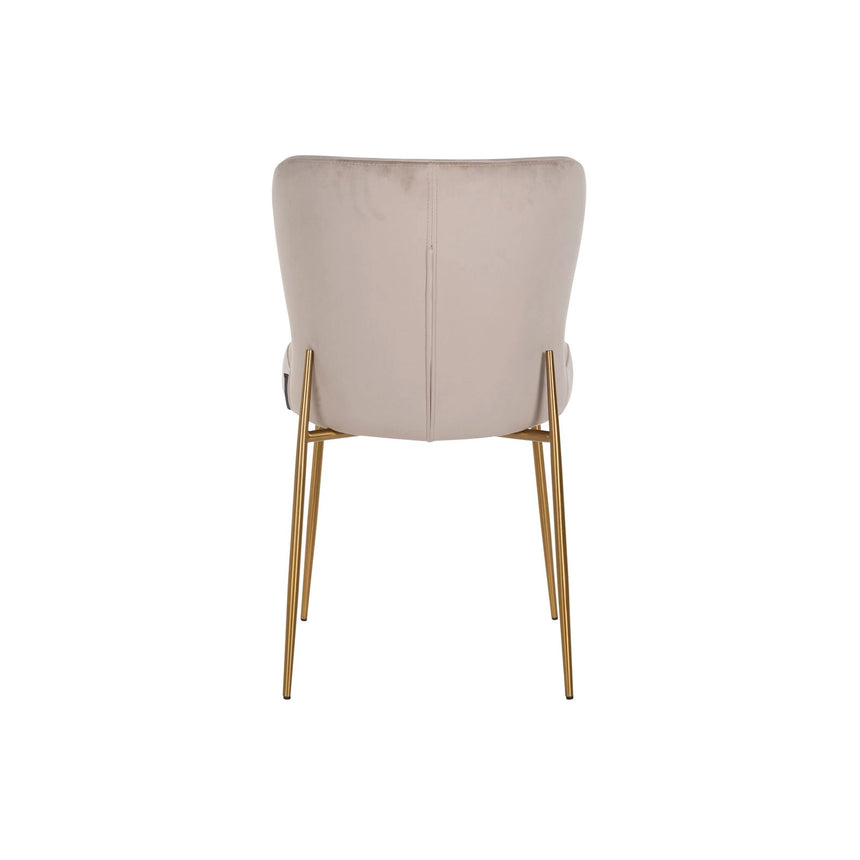 Essstuhl Odessa mit flammhemmendem Bezug in khaki velvet als 2er-Set von Richmond Interiors – Bild 4
