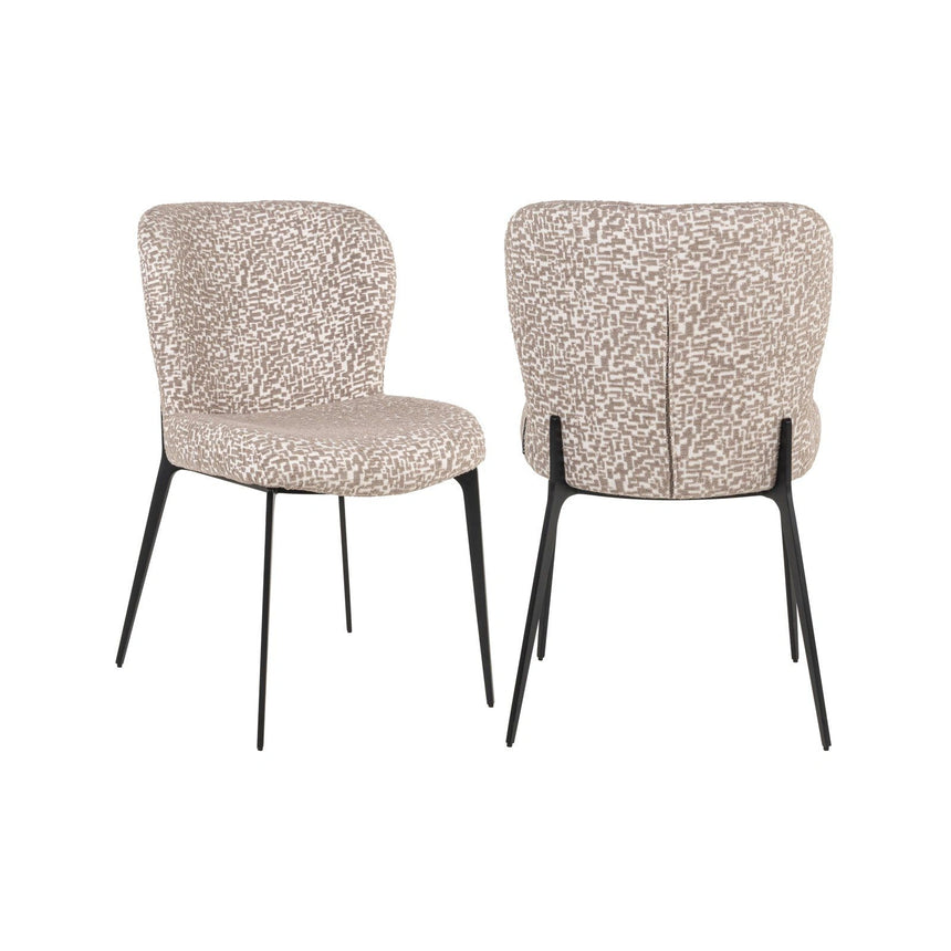 Essstuhl Sergio in Natur Geo oder Natural Linear von Richmond Interiors – Bild 1