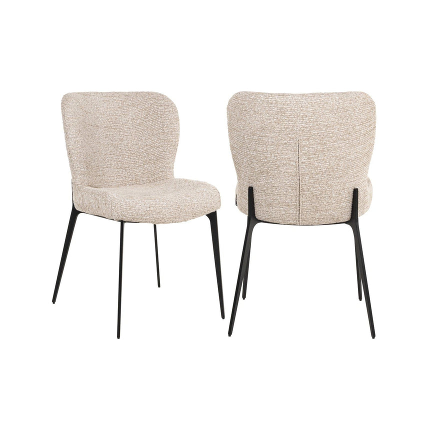 Essstuhl Sergio in Natural Linear von Richmond Interiors – Bild 1