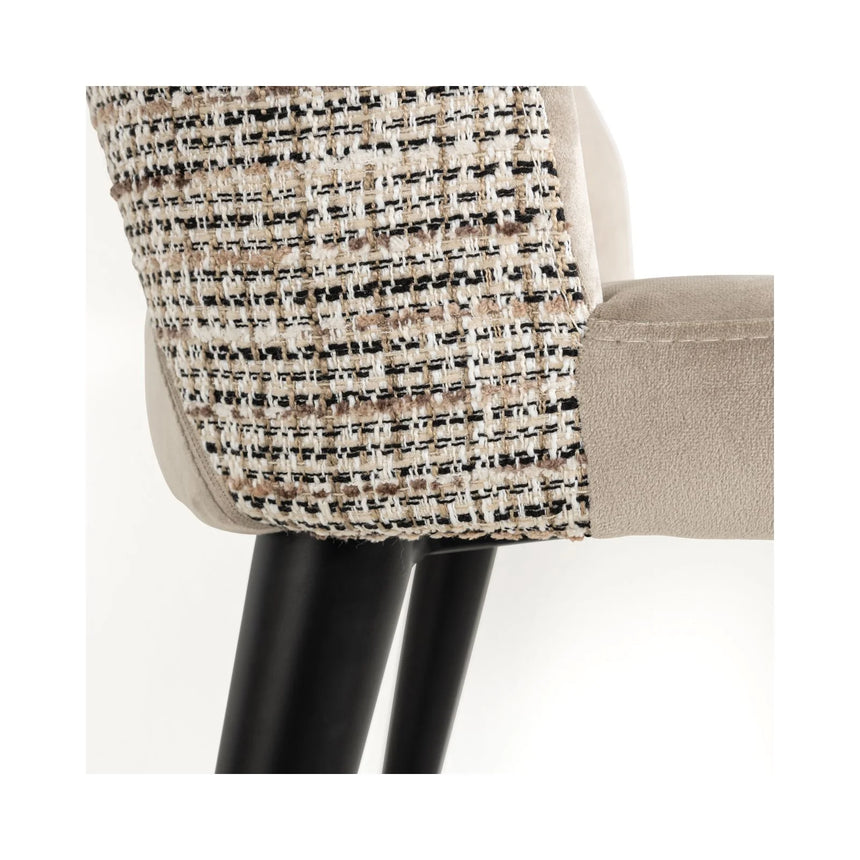 Essstuhl Tabitha mit flammhemmendem Bezug in trendy nature als 2er-Set von Richmond Interiors – Bild 8