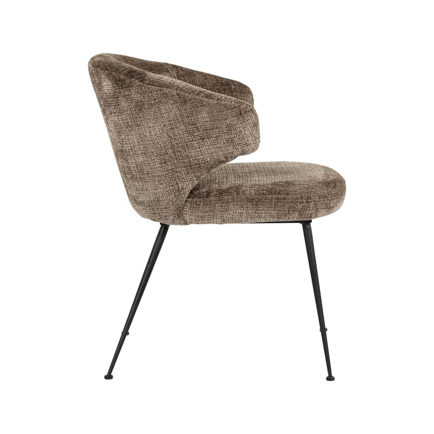 Essstuhl Xandra mit flammhemmendem Bezug in niagara stone, 59x67x80 cm von Richmond Interiors – Bild 4