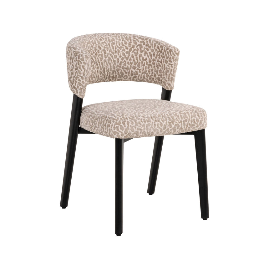 Essstuhl Zeno in beige leopard, 51x59x78 cm von Richmond Interiors – Bild 2