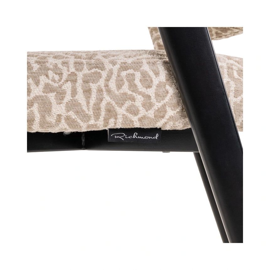 Essstuhl Zeno in beige leopard, 51x59x78 cm von Richmond Interiors – Bild 6