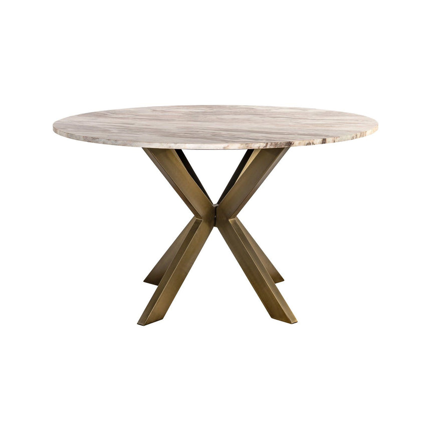 Esstisch Bottega aus Toronto-Marmor in Blush beige, 140x140x77 cm von Richmond Interiors – Produktbild 2