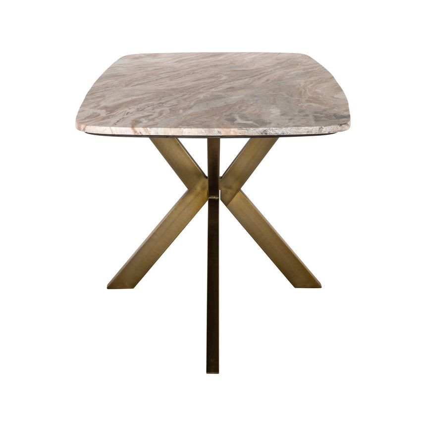 Esstisch Bottega aus Toronto-Marmor in Blush beige, 190x90x76 cm von Richmond Interiors – Produktbild 3