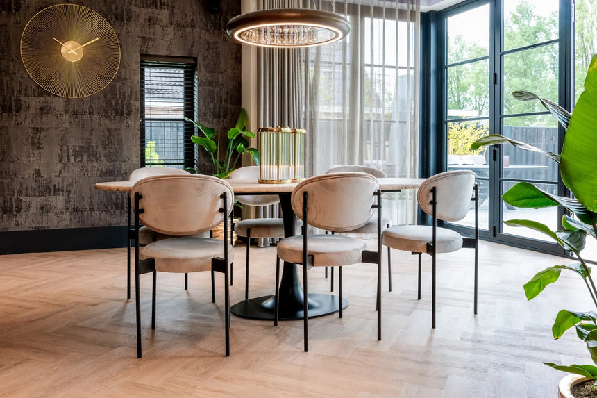 Esstisch Hampton in beige, 230x100x78 cm von Richmond Interiors – Produktbild 4