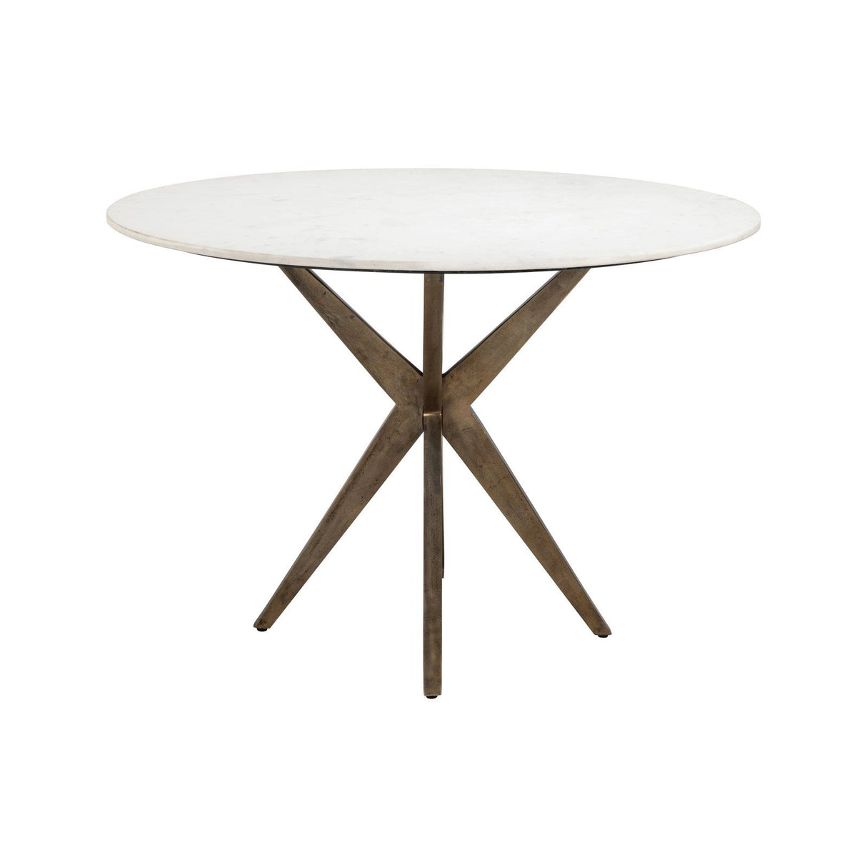 Esstisch Maisy aus Marmor in weiß, 114x114x76 cm von Richmond Interiors – Produktbild 2