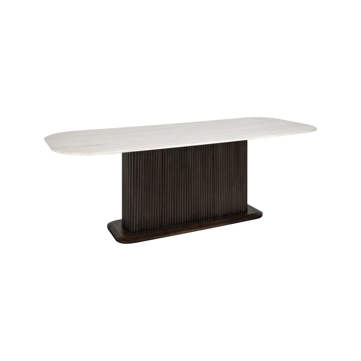 Esstisch Mayfield aus Marmor in weiß/braun, 230x100x76 cm von Richmond Interiors – Produktbild 1