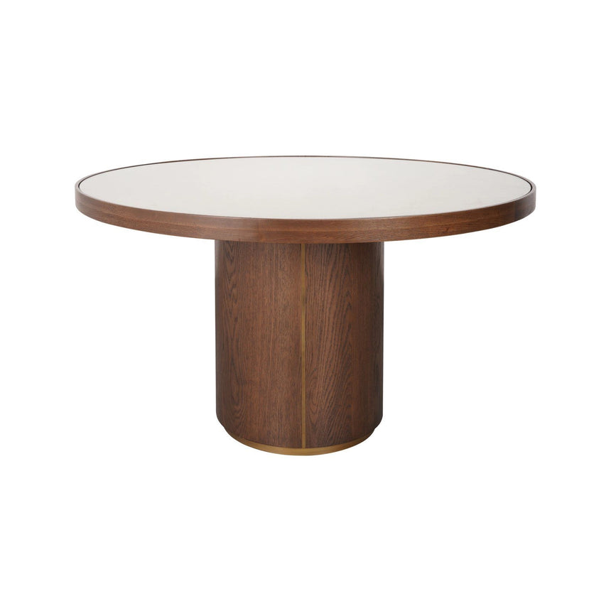 Esstisch Willox in braun (mit Glas), 130x130x76 cm von Richmond Interiors – Produktbild 3