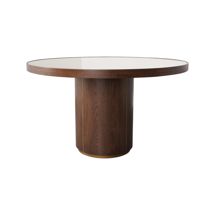 Esstisch Willox in braun (mit Glas), 130x130x76 cm von Richmond Interiors – Produktbild 4