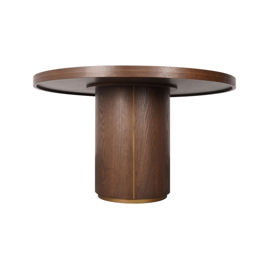 Esstisch Willox in braun (mit Glas), 130x130x76 cm von Richmond Interiors – Produktbild 5