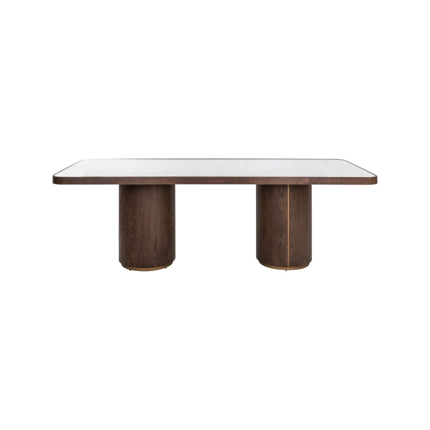 Esstisch Willox in braun (mit Glas), 235x100x76 cm von Richmond Interiors – Produktbild 2