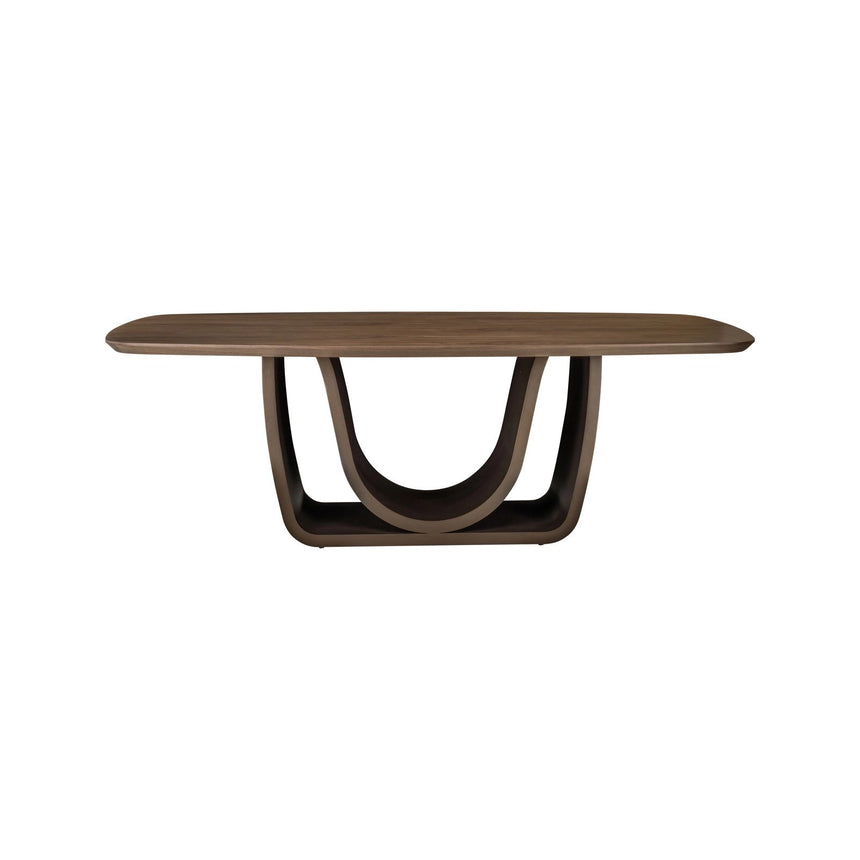 Esstisch Windsor in walnuss mit Messinggestell, 230x100x75 cm von Richmond Interiors – Bild 3