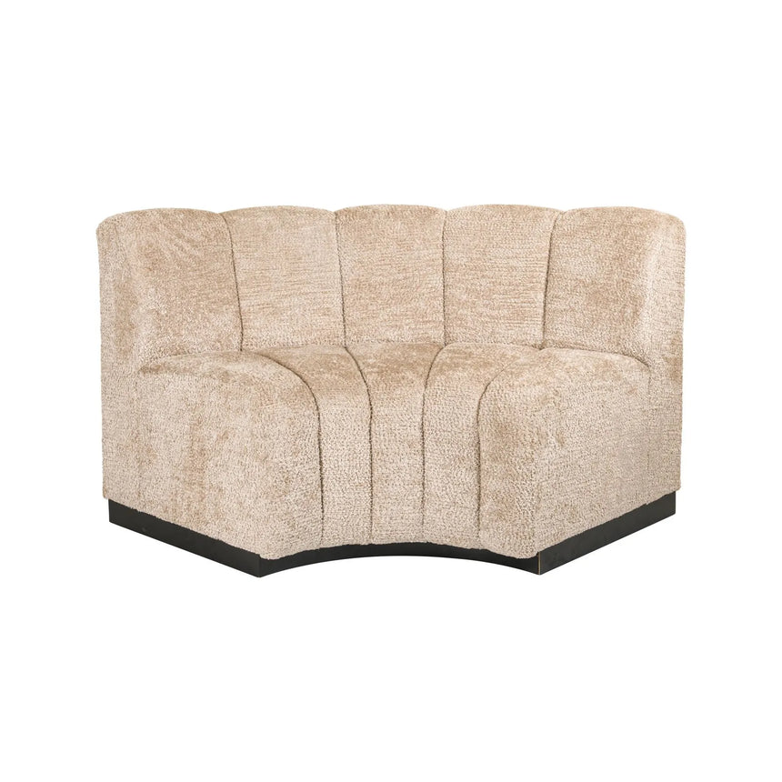 Esszimmer-Eckbank Hillpark in lovely beige mit runder Ecke, 188x78x90 cm von Richmond Interiors – Bild 3
