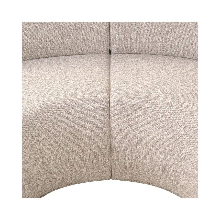 Esszimmerbank Sorrobon im 2er-Set in cayenne brown, runde Ausführung, 260x185x87 cm von Richmond Interiors – Bild 9
