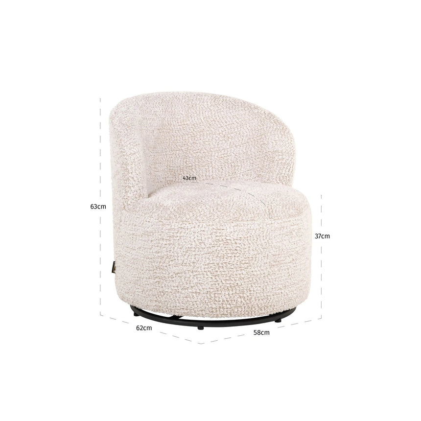 Kindersessel Jackie in lovely cream, drehbar von Richmond Interiors – Bild 8