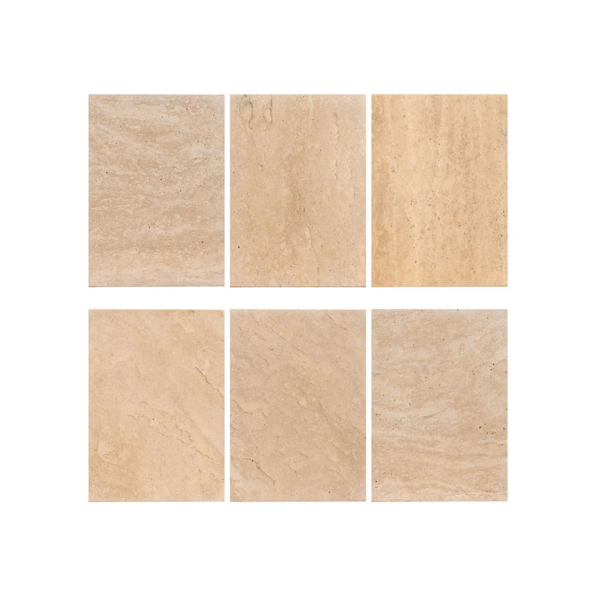 Konsolentisch Alexander Jones (Biltmore) aus Eisen und Travertin in beige, 140x40x77 cm von Richmond Interiors – Bild 6