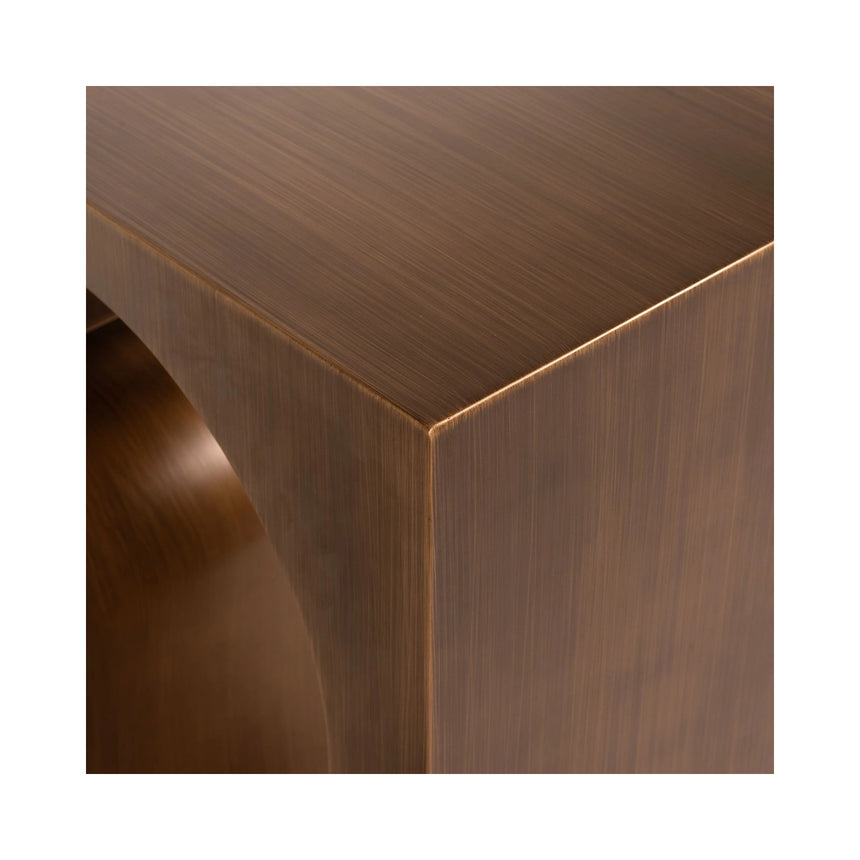 Konsolentisch Alexander Jones aus Eisen in brushed gold (Lugano), 150x36x86 cm von Richmond Interiors – Bild 8