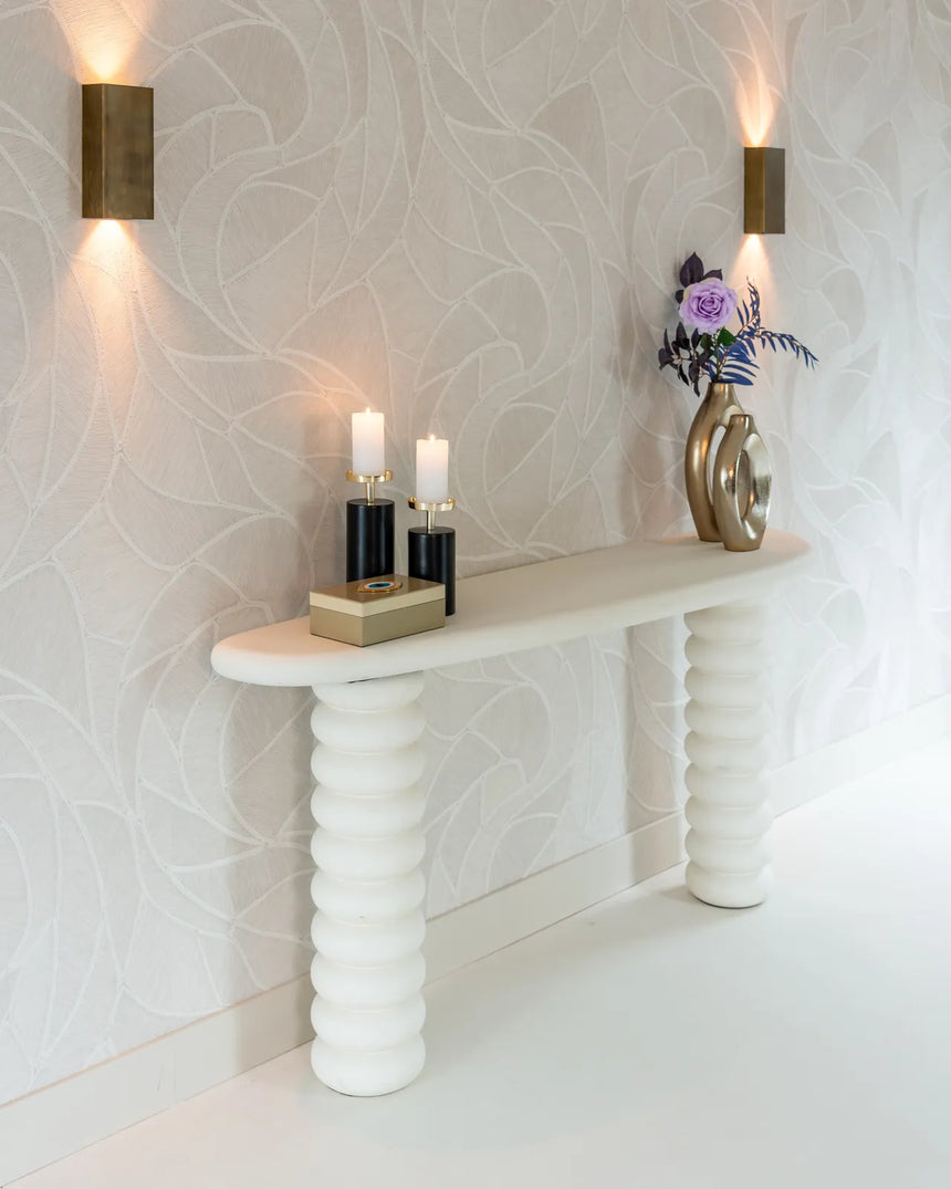 Konsolentisch Bloomstone in weiß, 170x40x82 cm von Richmond Interiors – Bild 14