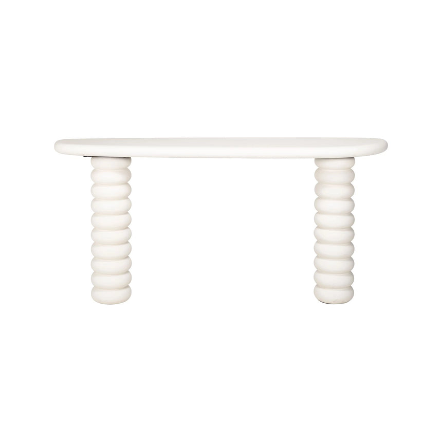 Konsolentisch Bloomstone in weiß, 170x40x82 cm von Richmond Interiors – Bild 5