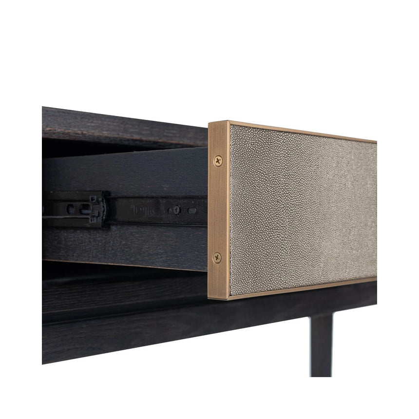 Konsolentisch Bloomville in messingfarben mit Rochenhautoptik, 165x40x92 cm von Richmond Interiors – Bild 7
