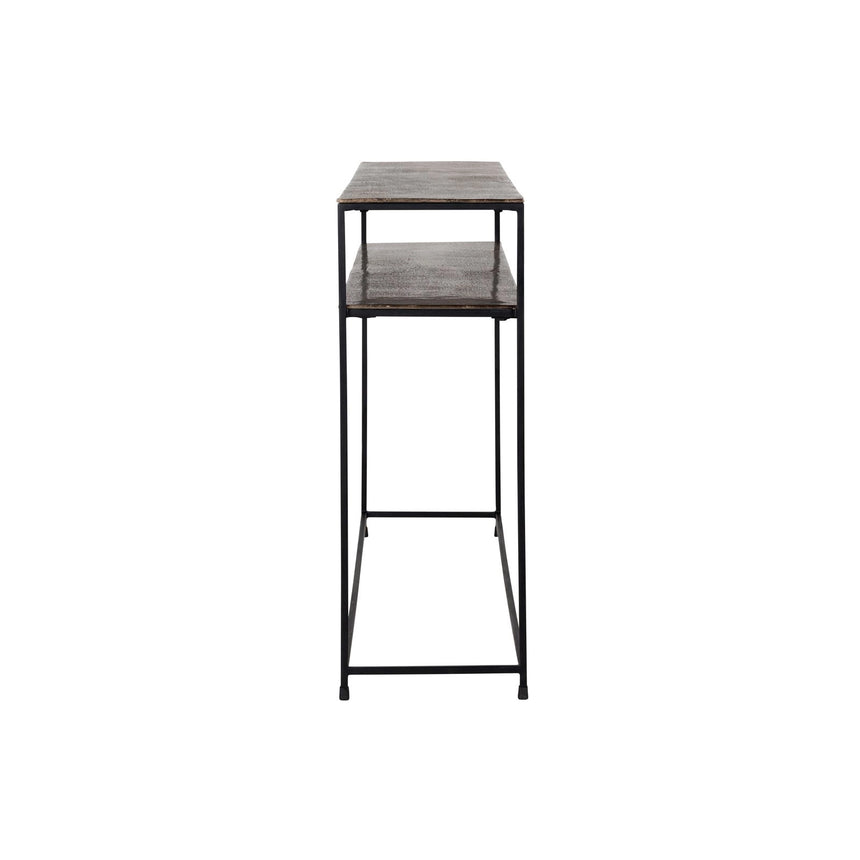 Konsolentisch Chandon aus Aluminium und Eisen in champagnergold, 119x30x81 cm von Richmond Interiors – Bild 3