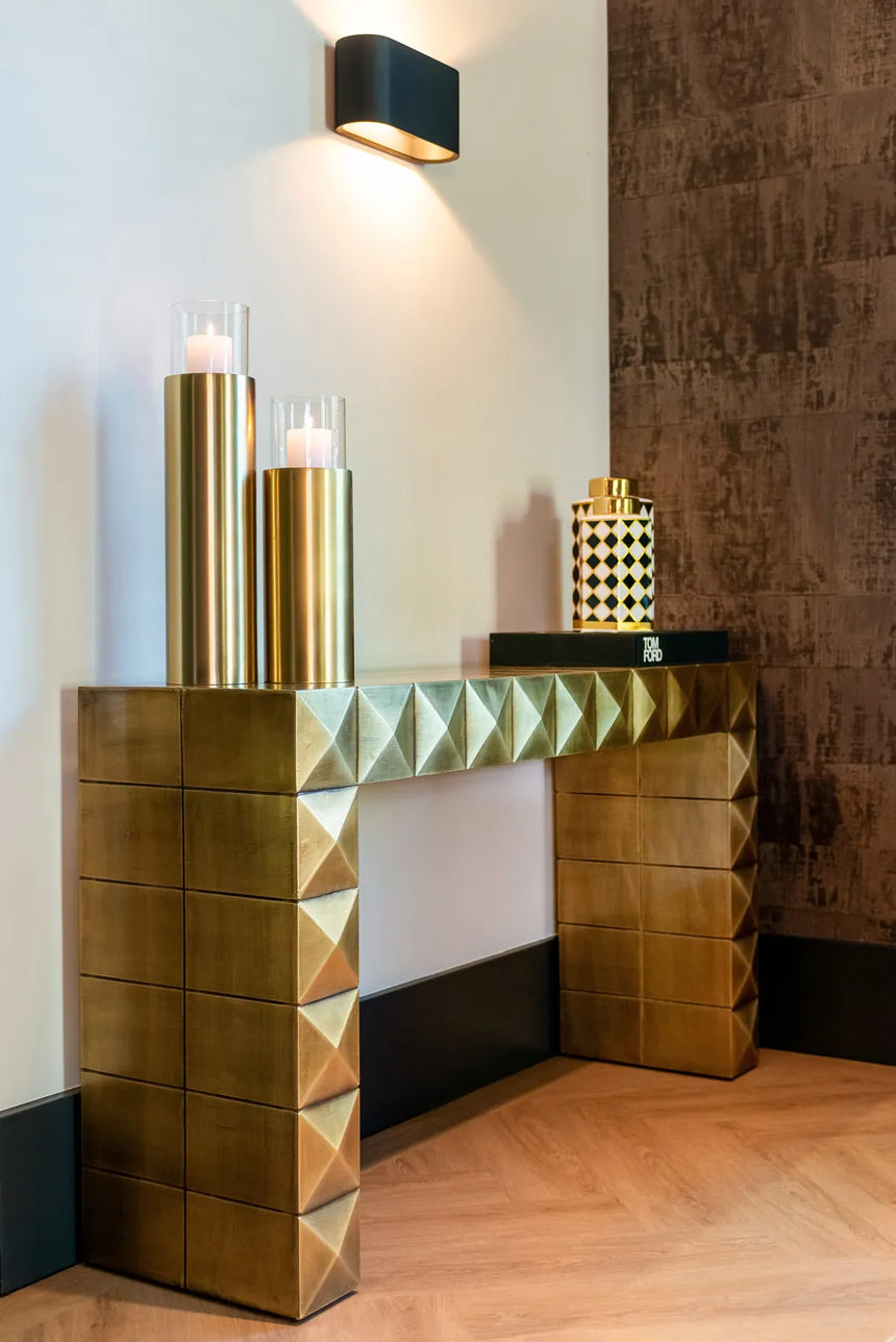 Konsolentisch Collada in brushed gold, 138x36x76 cm von Richmond Interiors – Bild 2