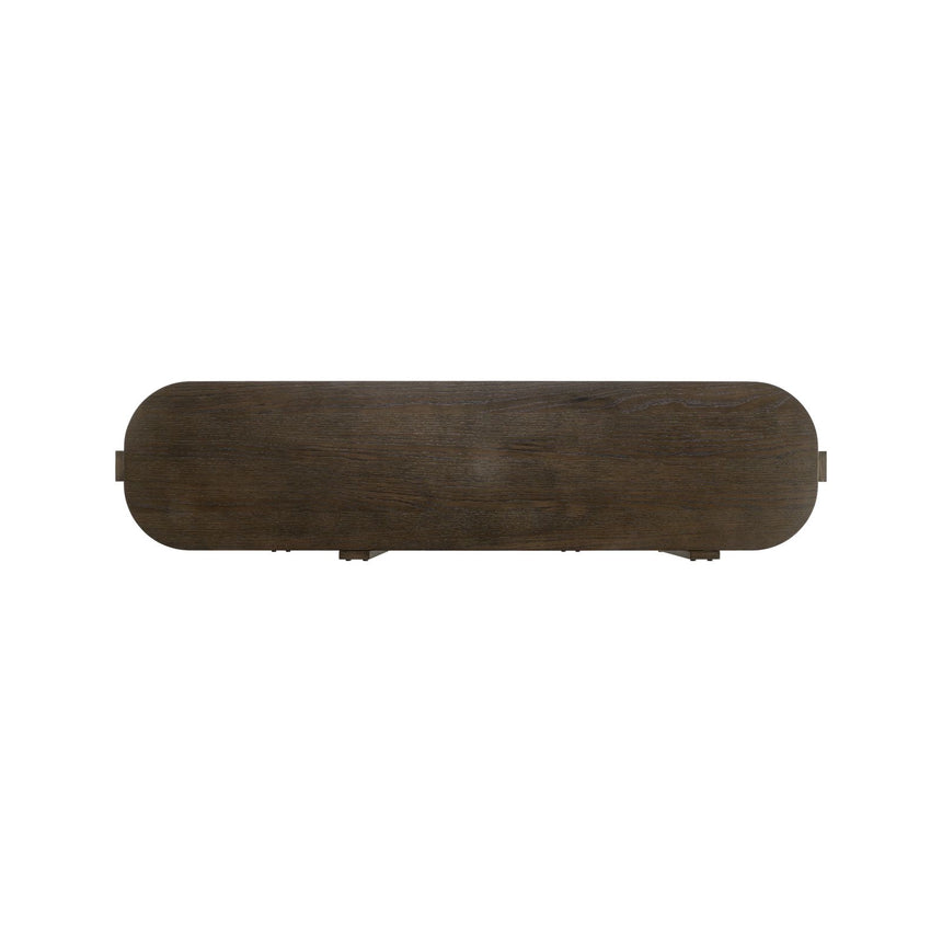 Konsolentisch Ellington mit Eichenfurnier in braun, 160x40x75 cm von Richmond Interiors – Bild 5