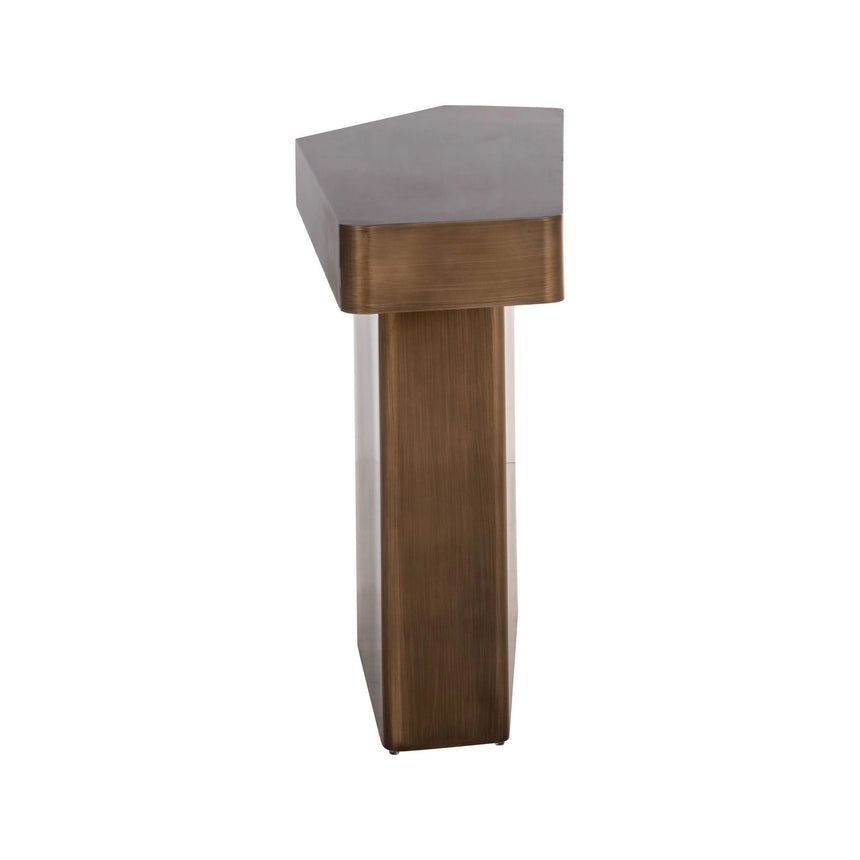 Konsolentisch Hexa aus Eisen in brushed gold, 150x40x75 cm von Richmond Interiors – Bild 4