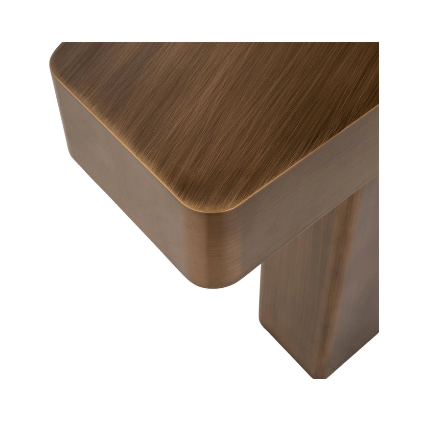 Konsolentisch Hexa aus Eisen in brushed gold, 150x40x75 cm von Richmond Interiors – Bild 5