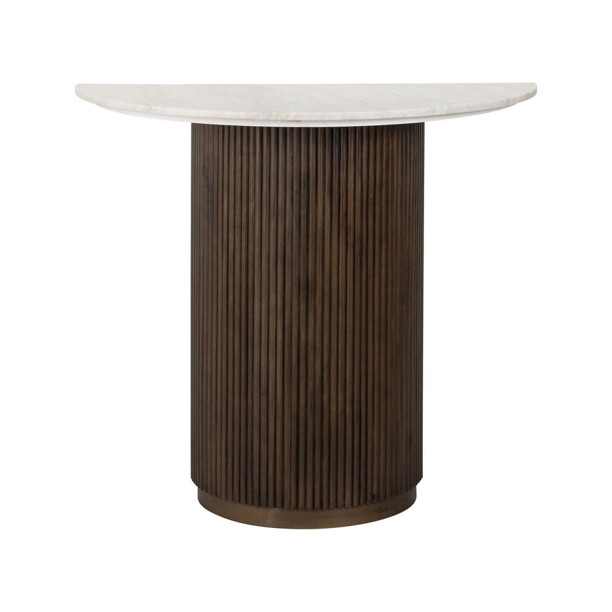Konsolentisch Mayfield mit Morchana-Marmor in braun, 90x45x80 cm von Richmond Interiors – Bild 3
