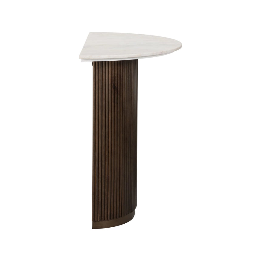 Konsolentisch Mayfield mit Morchana-Marmor in braun, 90x45x80 cm von Richmond Interiors – Bild 4