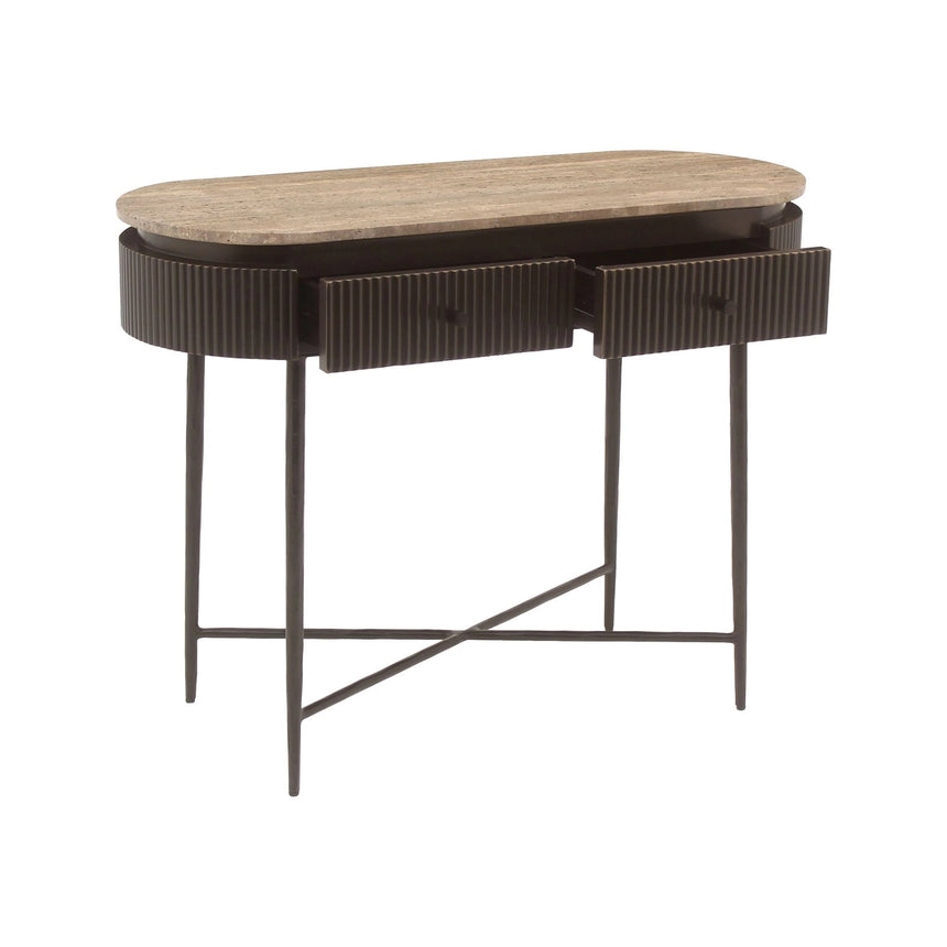 Konsolentisch Russo in aschbraun, 100x40x76 cm von Richmond Interiors – Bild 2