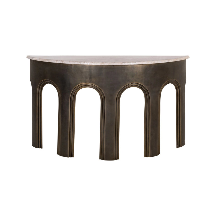 Konsolentisch Sanchis in antikmessing, 141x42x76 cm von Richmond Interiors – Bild 2