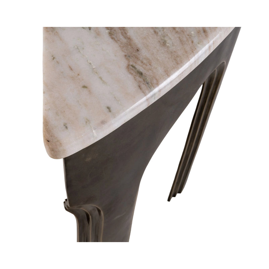 Konsolentisch Sanchis in antikmessing, 141x42x76 cm von Richmond Interiors – Bild 5