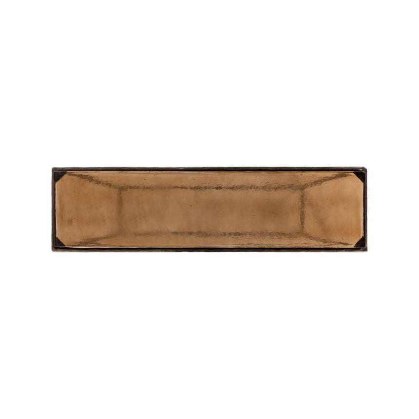 Konsolentisch Villano aus Glas und Eisen in bronze, 110x29x75 cm von Richmond Interiors – Bild 4