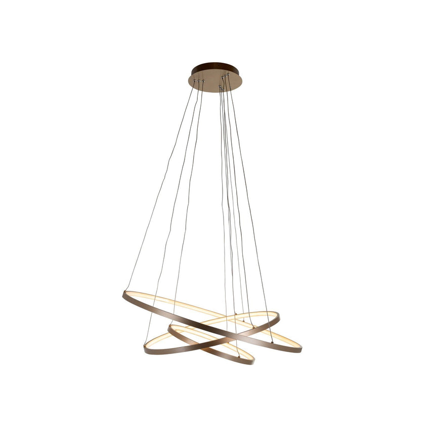 Kronleuchter Amira in gold aus Aluminium, 80x80x110 cm von Richmond Interiors – Produktbild 1
