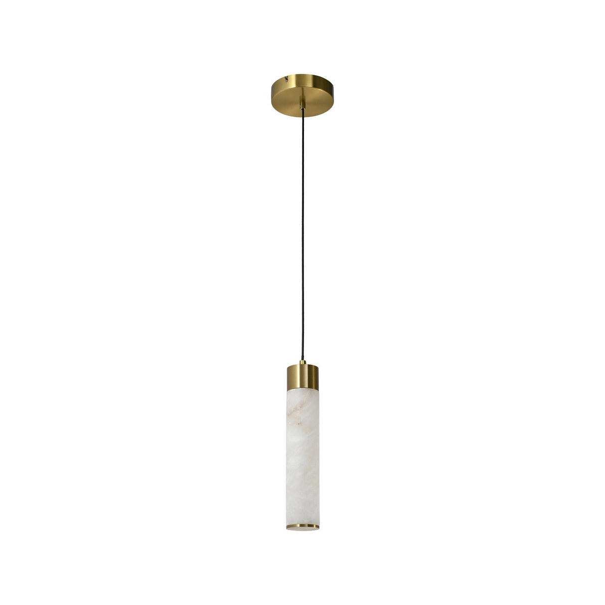 Kronleuchter Auralith in Brass antik aus Alabaster, 12x12x120 cm von Richmond Interiors – Produktbild 2
