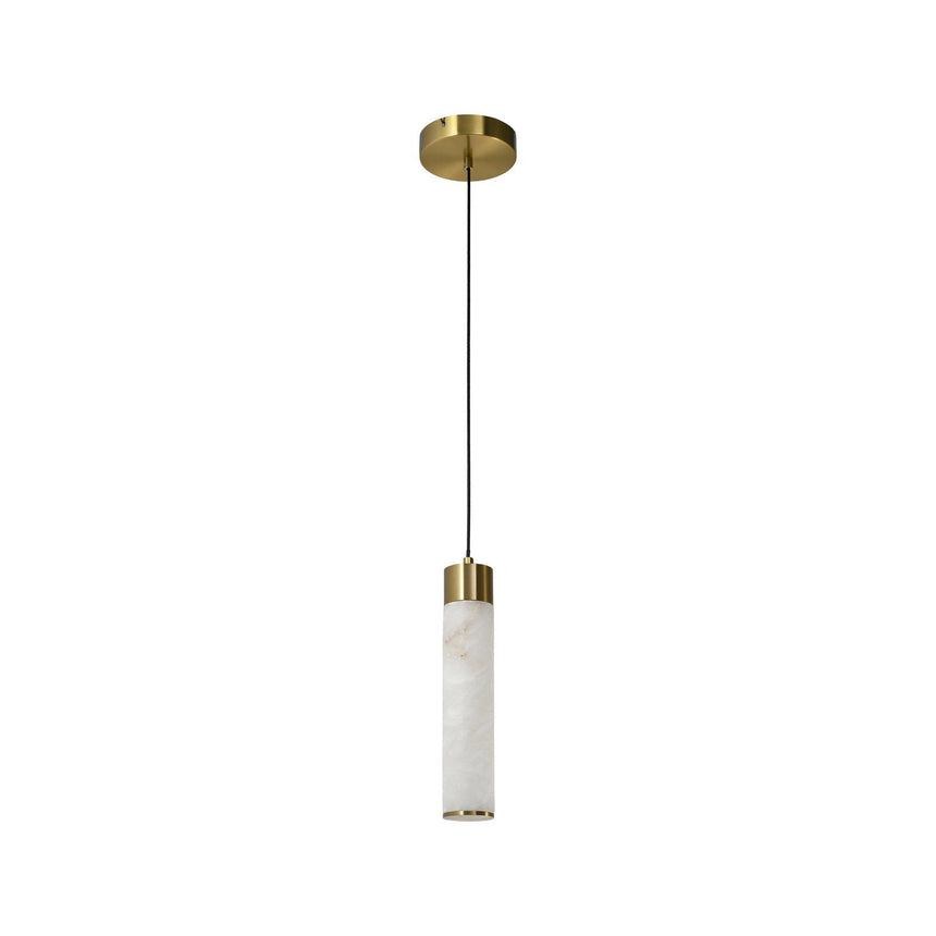Kronleuchter Auralith in Brass antik aus Alabaster, 12x12x120 cm von Richmond Interiors – Produktbild 2