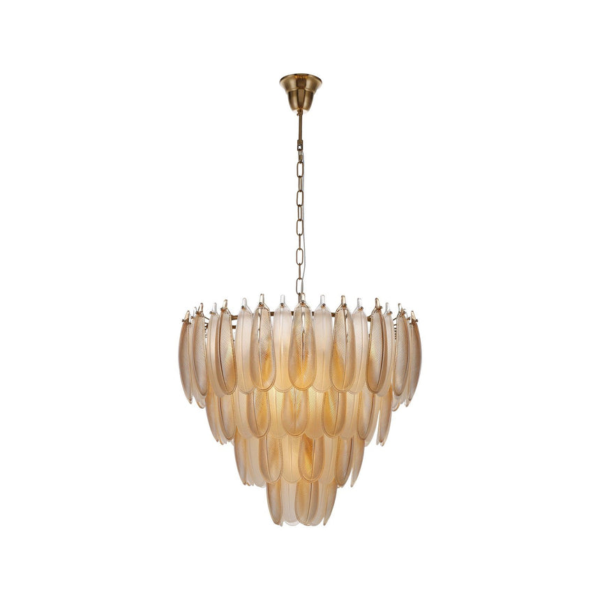 Kronleuchter Chloe in gold aus Glas und Eisen, 60x60x55 cm von Richmond Interiors – Produktbild 2