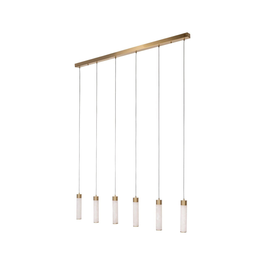 Kronleuchter Elaris in weiß aus Eisen und Alabaster, 150x6x185 cm von Richmond Interiors – Produktbild 3