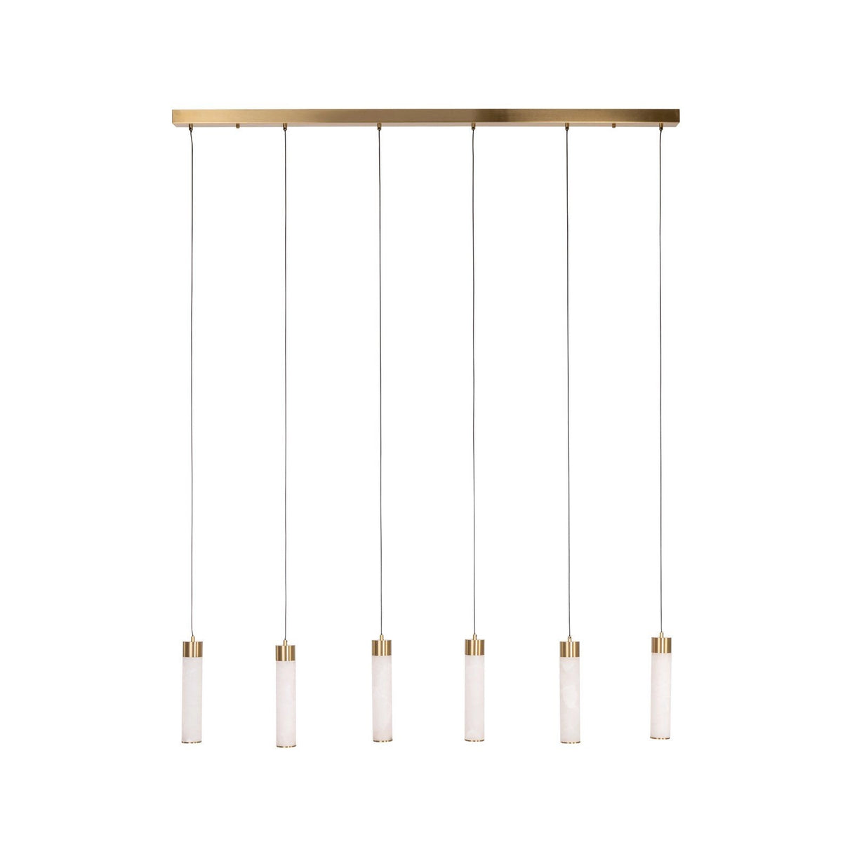 Kronleuchter Elaris in weiß aus Eisen und Alabaster, 150x6x185 cm von Richmond Interiors – Produktbild 4