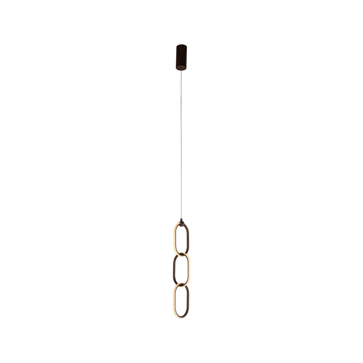 Kronleuchter Lacey in kupfer aus Aluminium, 13,5x13,5x170 cm von Richmond Interiors – Produktbild 1