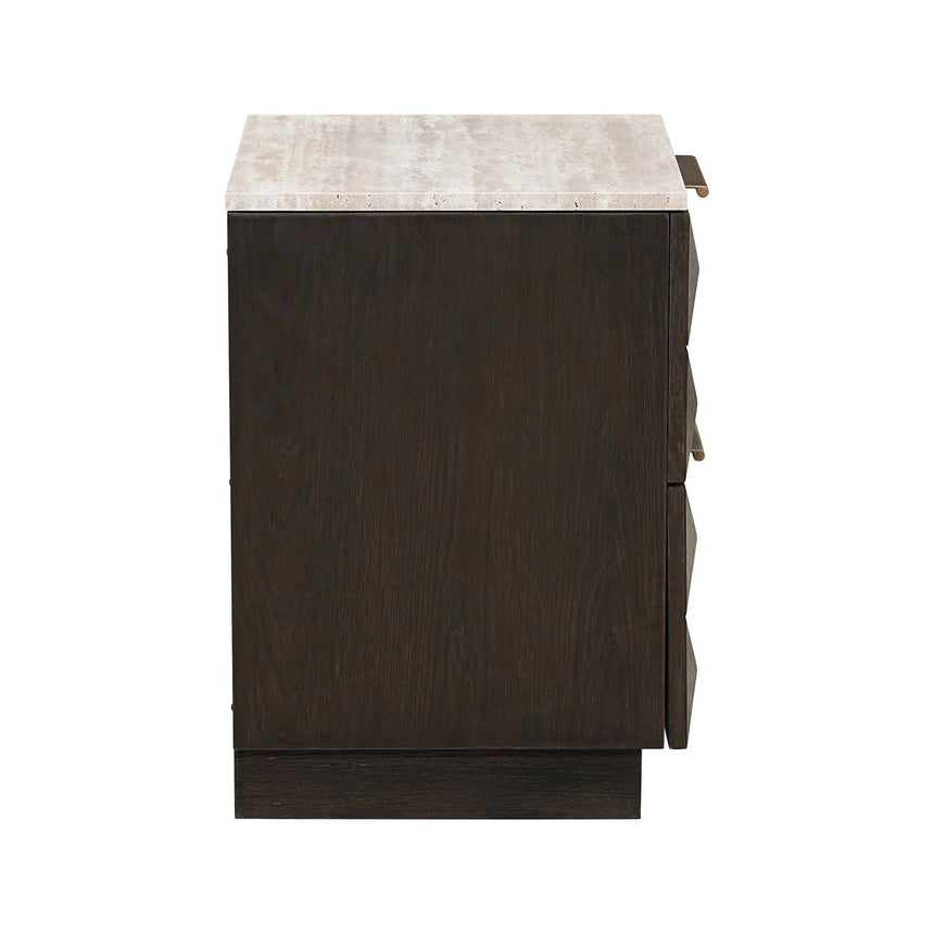 Nachttisch Claremont in braun, 53x44 cm von Richmond Interiors – Produktbild 4